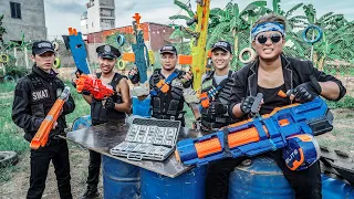 LTT Game Nerf War : Warriors SEAL X Nerf Guns Fight Crime Group Mr Zero Prison Break Police