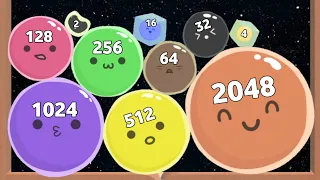 Merge Boba Bunch 3D - ASMR Gameplay (Puzzle Evolution, Level Up Colorful Balls Math 2048)