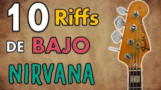 👉🏼10 RIFFS de BAJO de Krist Novoselic de NIRVANA  | ❓Se puede tocar Nirvana con un Fender Jazz Bass❓