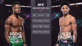 UFC Vegas 50: Юсуфф - Касерес | Содик Юсуфф vs Алекс Касерес | Sodiq Yusuff vs Alex Caceres