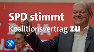 SPD stimmt als erste Ampel-Partei dem Koalitionsvertrag zu