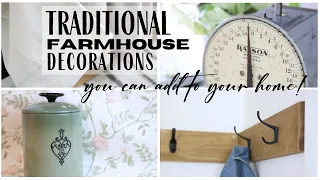Old Farmhouse Style Decor ~ Traditional Farmhouse Style ~ Antique Home Decor ~ Authentic Farmhouse