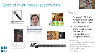 Learning speech models from multi-modal data