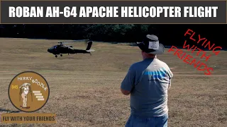 Roban AH-64 Apache Green 700 Size Scale Helicopter Flown Buy RC Jetdude.