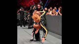 RAW 7.8.19 - Becky Lynch and Seth Rollins vs. Andrade and Zelina Vega (2/2)