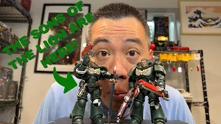 Unboxing & Review of JoyToy x Warhammer 40K Dark Angels Space Marines (Sergeant & Bare Headed Ver)