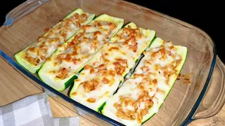 A very simple and quick zucchini recipe with meat that I cook every weekend!