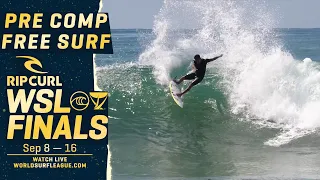 First Look At The Final 5 Surfing Lowers // Pre Comp Free Surf - Rip Curl WSL Finals 2023