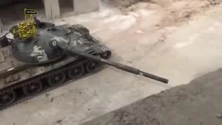 T62 tank firing
