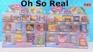 Shopkins Oh So Real Mini Packs Shopper Grocery Blind Bag Opening | PSToyReviews