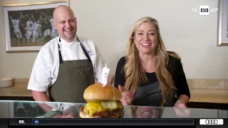 Meredith Marakovits tries her hand crafting a 99-burger at Yankee Stadium