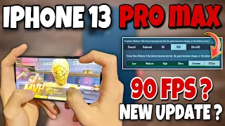 IPHONE 13 Pro Max PUBG Graphics Test - 90 FPS New Update