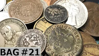 1700s & OLD SILVER COINS Discovered In World Coin Search 1/2 Pound Bag - Hunt #21