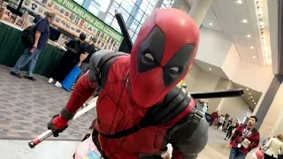 Deadpool on the loose at Fan Expo 2024 | 4K