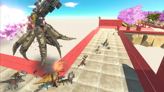 Escape from flying octopus -Animal Revolt Battle Simulator