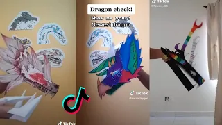 Dragon Puppet Crafts | Paper Dragon TikTok Compilation #44