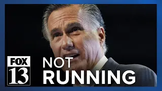 Sen. Mitt Romney won't run for reelection in 2024