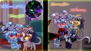 William's Pet Becomes Humans for 24 Hours / FNaF / Original / Sparkle_Aftøn