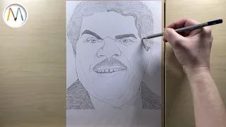 Как нарисовать папу Уэнсдей Гомес Аддамс / Drawing Gomes Addams