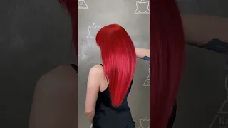 Красные волосы на стойком красителе