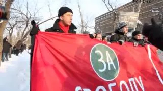 Марш памяти Бабуровой и Маркелова в Москве