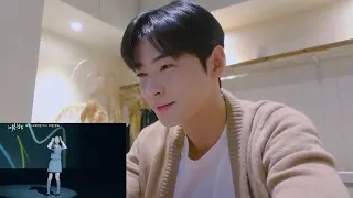 Cha Eunwoo ASTRO reaction to Moon Ga Young dance 'Maria' from True Beauty #ChaEunWoo #TrueBeauty