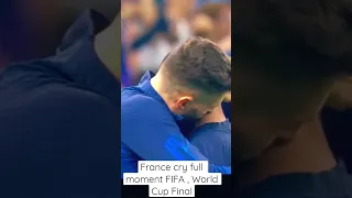 France cry full moment FIFA , World Cup Final  |It’s football star