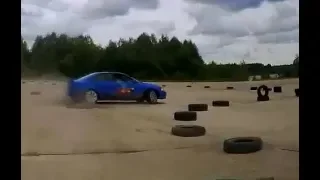 Sтич рыгнул мотором ( Audi A4 turbo stage 3 Quattro Drift