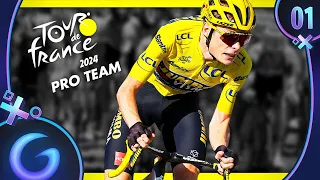 TOUR DE FRANCE 2024 - PRO TEAM FR #1 : Les débuts !