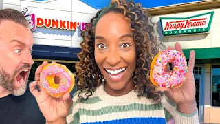 Brits Try Dunkin VS. Krispy Kreme For The First Time In The USA