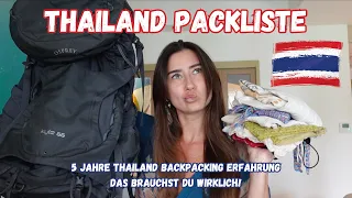 BACKPACKING PACKLISTE FÜR THAILAND & SOA: DAS brauchst du wirklich! | Sara Isabel