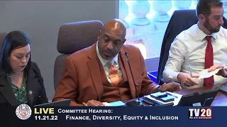 Finance, Diversity, Equity and Inclusion Committee, November 21, 2022