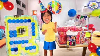 Ryan's 12th Birthday Surprise Balloons Pop Challenge!