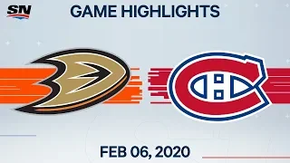 NHL Highlights | Ducks vs Canadiens - Feb. 06, 2020