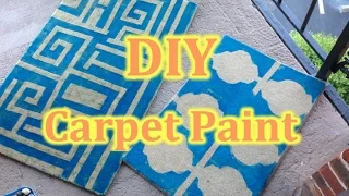 DIY how to paint the carpet