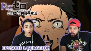 WE'RE FINALLY WATCHING Re:ZERO! Re:ZERO Episode 1 REACTION!