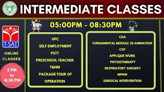 T-SAT || Intermediate Online classes  -  Evening Session || 29.07.2021