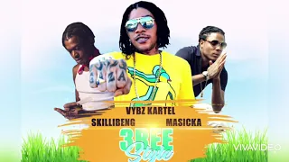 Vybz Kartel ft.(Masicka & Skillibeng) - 3REE STYLE  (Official Audio) September 2021