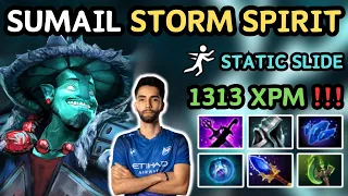 🔥 7.36a SUMAIL STORM SPIRIT Midlane Insane COMEBACK 🔥 1313 XPM Storm Spirit - Dota 2