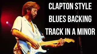 Clapton Style Blues Backing Track in A Minor (105 BPM)