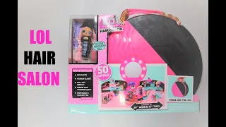 LOL Hair Salon Unboxing!  50 Surprises!  What's inside!!!