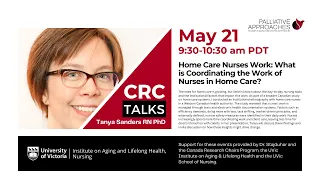 CRC Talks: Tanya Sanders RN PhD