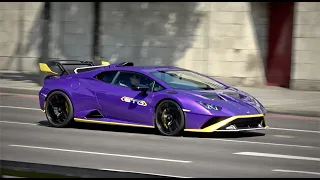 SUPERCARS IN LONDON | JUNE 2023 | Lamborghini SVJ Gintani | Ferrari FF | Lamborghini Huracan STO