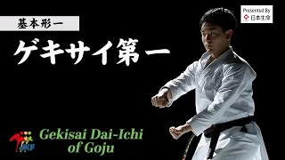 Kihon Kata #1 Gekisai Dai-Ichi of Goju  空手道形教範 剛柔流（基本形一） ゲキサイ第一