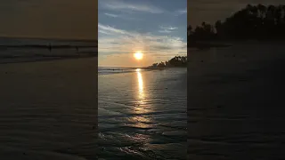 Topanga Beach California Sunset 4k