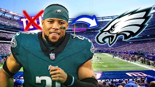 Giants Fan REACTS To Saquon Barkley OFFICIALLY SIGNING With The Eagles!!! *WOW*