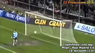 1988-1989 European Cup: AC Milan All Goals (Road to Victory)