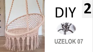 Подвесное КРЕСЛО - ГАМАК.Часть 2/macrame garden swing/how to make a hanging hammock chair with your