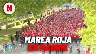 La marea roja del Bayern toma las calles de Madrid I MARCA