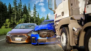 Realistic Car Crashes and Overtakes #2 | BeamNG.drive